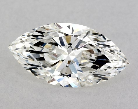 GIA 1.00 Carat H-VS2 Very Good Cut Marquise Natural Diamond