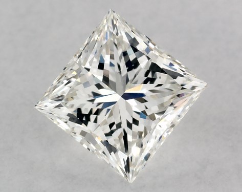 GIA 1.00 Carat H-VS1 Ideal Cut Princess Diamond