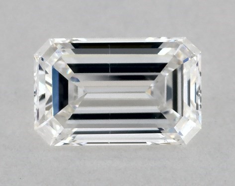 GIA 0.41 Carat F-SI1 Good Cut Emerald Natural Diamond