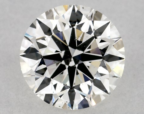 GIA 0.80 Carat H-SI1 Excellent Cut Round Natural Diamond