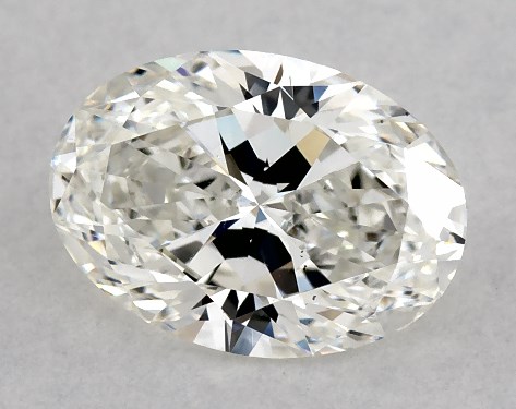 GIA 1.00 Carat H-VS2 Ideal Cut Oval Natural Diamond
