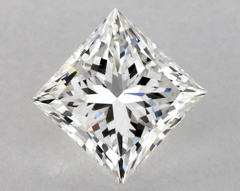 GIA 1.01 Carat H-VS2 Ideal Cut Princess Natural Diamond