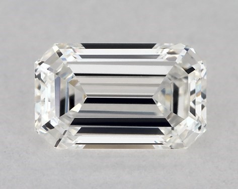 GIA 0.37 Carat F-VS2 Very Good Cut Emerald Natural Diamond