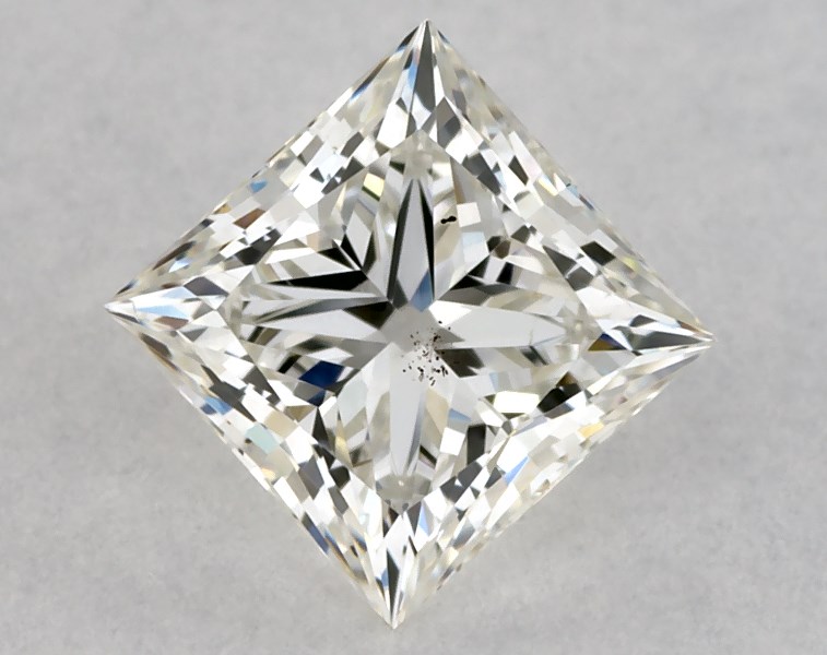 0.69 carat princess diamond, I SI1