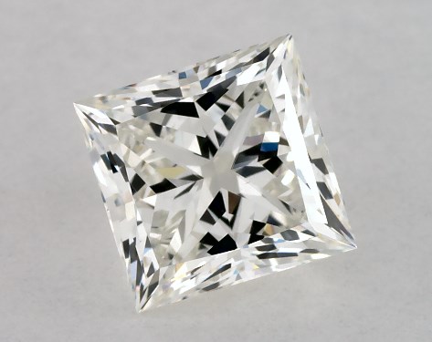 GIA 1.00 Carat H-VS1 Ideal Cut Princess Natural Diamond