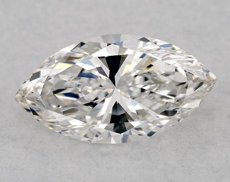 GIA 1.00 Carat F-VS2 Very Good Cut Marquise Natural Diamond