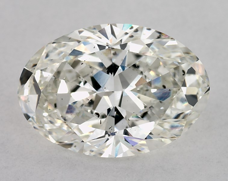 3.5 carat oval diamond, I SI1