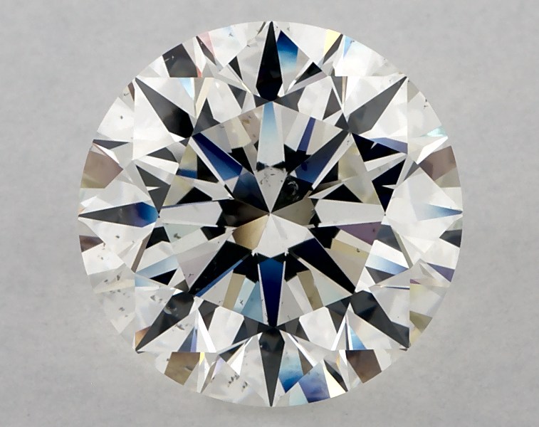 4.03 carat round diamond, I SI1