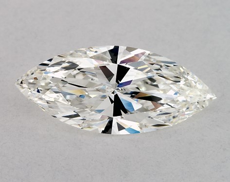 GIA 1.00 Carat H-VS1 Ideal Cut Marquise Natural Diamond