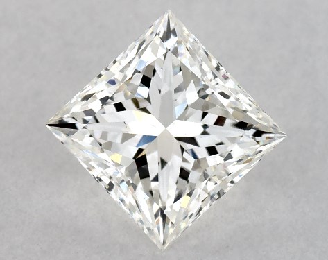 GIA 1.01 Carat H-VS2 Ideal Cut Princess Natural Diamond
