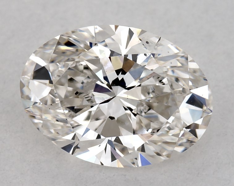 0.91 carat oval diamond, H SI1