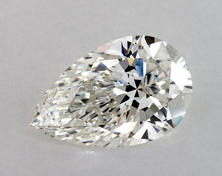 5.09 carat pear diamond, G VS1