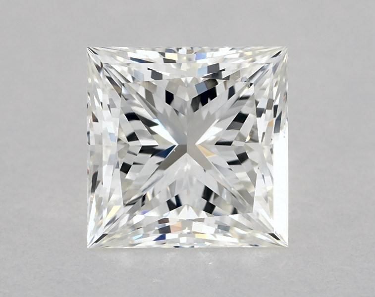 1.74 carat princess diamond, I SI1