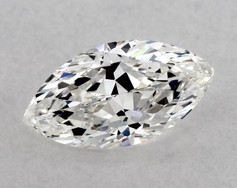 GIA 1.00 Carat F-VS2 Ideal Cut Marquise Natural Diamond