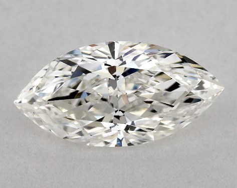 GIA 1.00 Carat G-VS2 Very Good Cut Marquise Natural Diamond