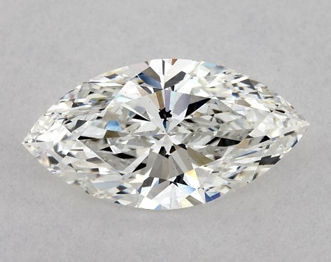 GIA 1.00 Carat H-VS2 Very Good Cut Marquise Natural Diamond