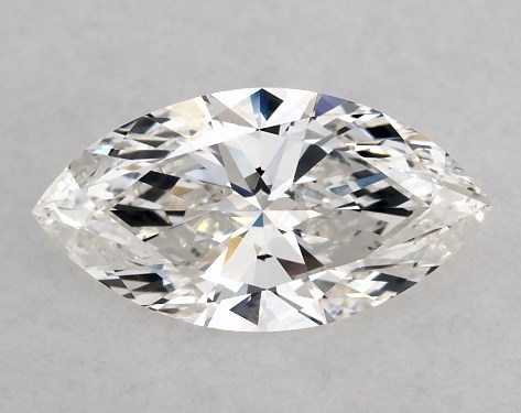 GIA 1.00 Carat H-VS1 Very Good Cut Marquise Natural Diamond