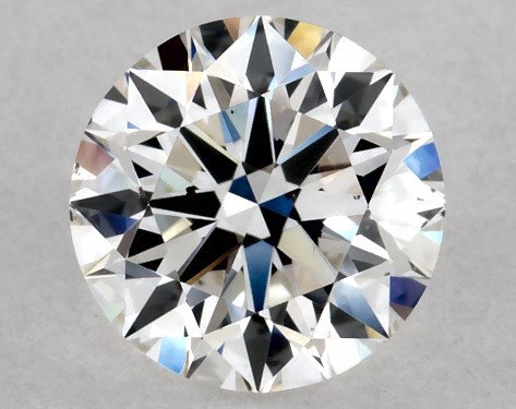 GIA 0.75 Carat H-SI1 Excellent Cut Round Natural Diamond