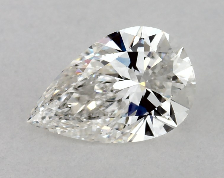 0.73 carat pear diamond, F VS1
