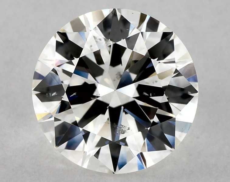 2.5 carat round diamond, I SI1