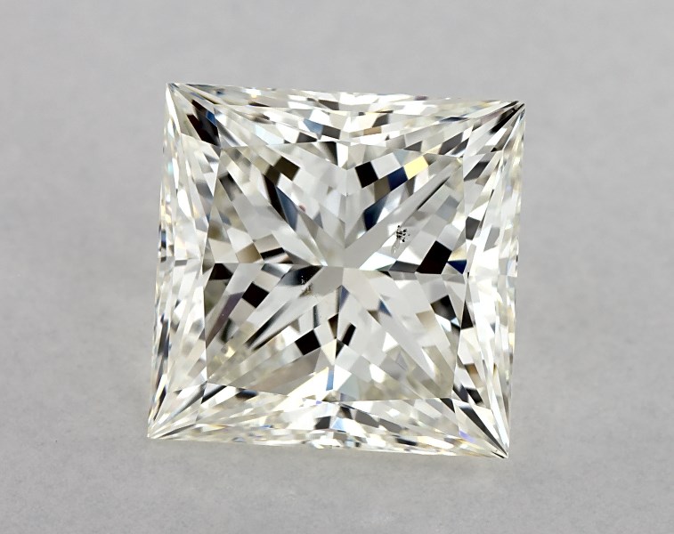 5.01 carat princess diamond, K SI1