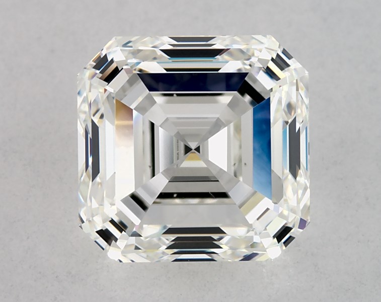 2.51 carat asscher diamond, H VS2