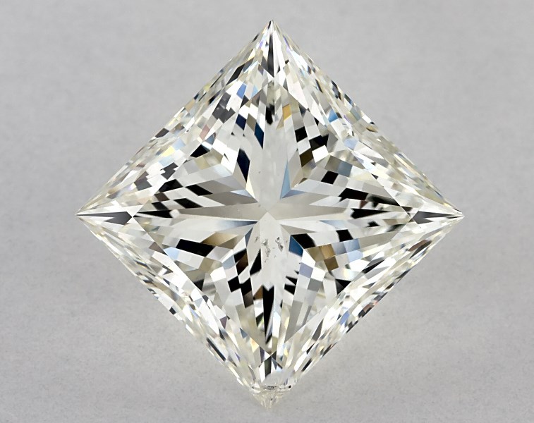 5.01 carat princess diamond, K SI2