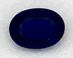 This 0.75 Oval Blue Sapphire is sold exclusively by Blue Nile 