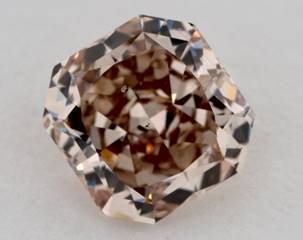 1.22 Carat Fancy Orange Blue-SI1 Radiant Cut Diamond