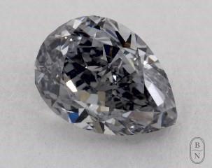 This pear shaped 0.71 carat Fancy Gray Blue color vs2 clarity has a diamond grading report from GIA